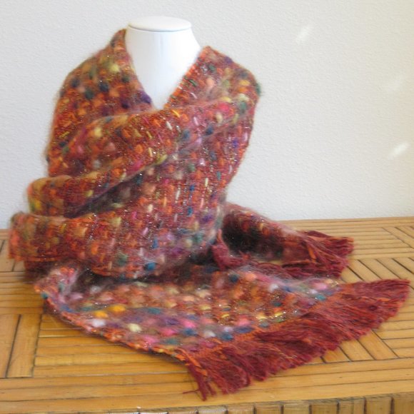 2 Rust Tone Scarves - Picture 3 of 8